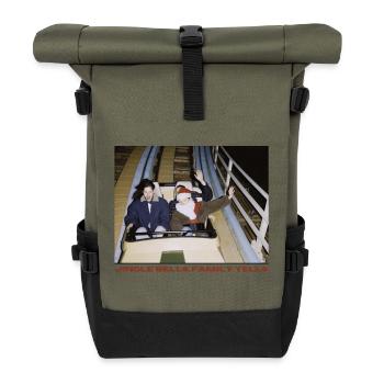 Montagnes russes de Noël - Sac à dos roll top - olive/noir - Devant