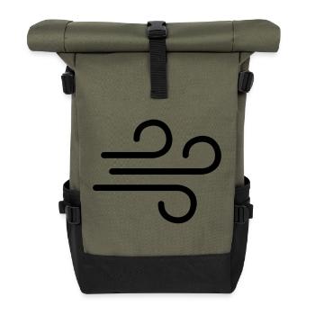 Wind - Rolltop Rucksack - Olive/Schwarz - Vorne