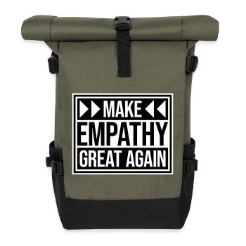 Rendre l’empathie grande à nouveau Déclaration politique Espoir - Sac à dos roll top - olive/noir - Devant