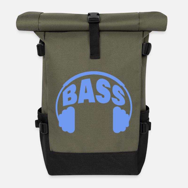 BASS - Rolltop Rucksack - Olive/Schwarz