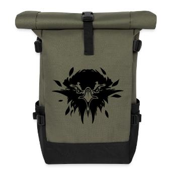 Eagle Head - Roll Top Backpack - olive/black - Front