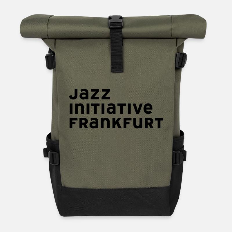 Jazzinitiative Frankfurt - Rolltop Rucksack - Olive/Schwarz