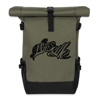 Marseilles - Roll Top Backpack - olive/black - Front