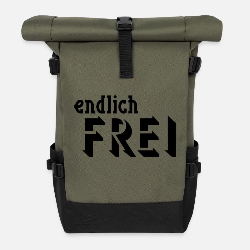 endlich FREI - Rolltop Rucksack - Olive/Schwarz