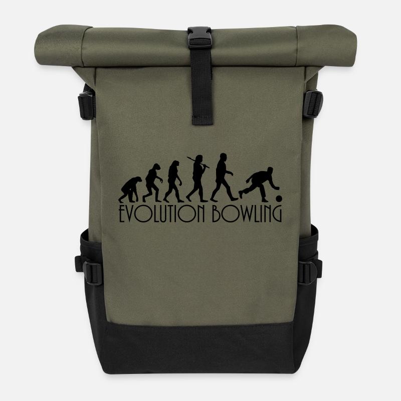 evolution Bowling - Rolltop Rucksack - Olive/Schwarz