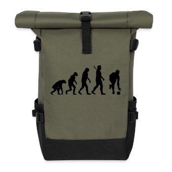 Evolution Kegeln - Rolltop Rucksack - Olive/Schwarz - Vorne