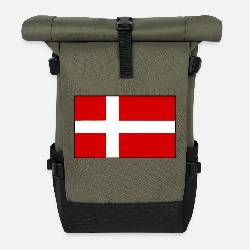 Dänemark - Rolltop Rucksack - Olive/Schwarz