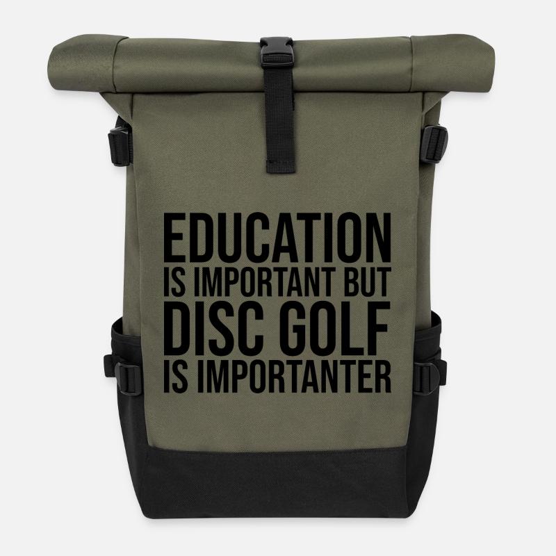 Disc golf - Sac à dos roll top - olive/noir