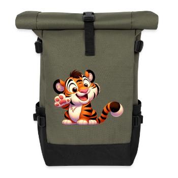 tiger 4 - Sac à dos roll top - olive/noir - Devant