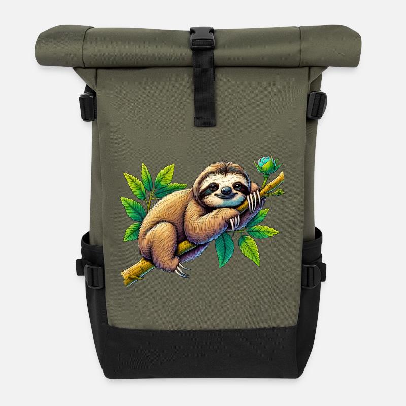 Faultier - Rolltop Rucksack - Olive/Schwarz