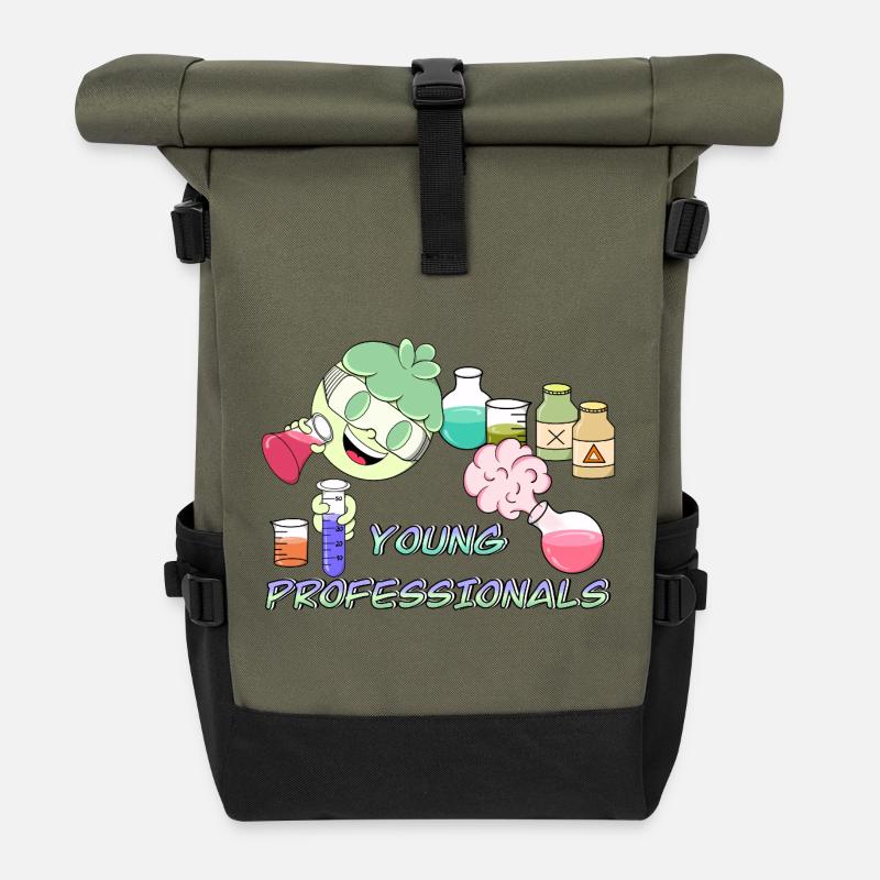Young Professionals - Rolltop Rucksack - Olive/Schwarz