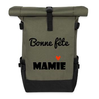 GRANNY. MAMMA. GRANDMOTHER. MOTHER'S DAY. PARTY - Roll Top Backpack - olive/black - Front