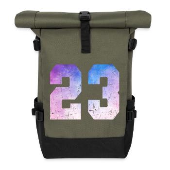 Issue 23 – 23 Years Anniversary Gift - Roll Top Backpack - olive/black - Front
