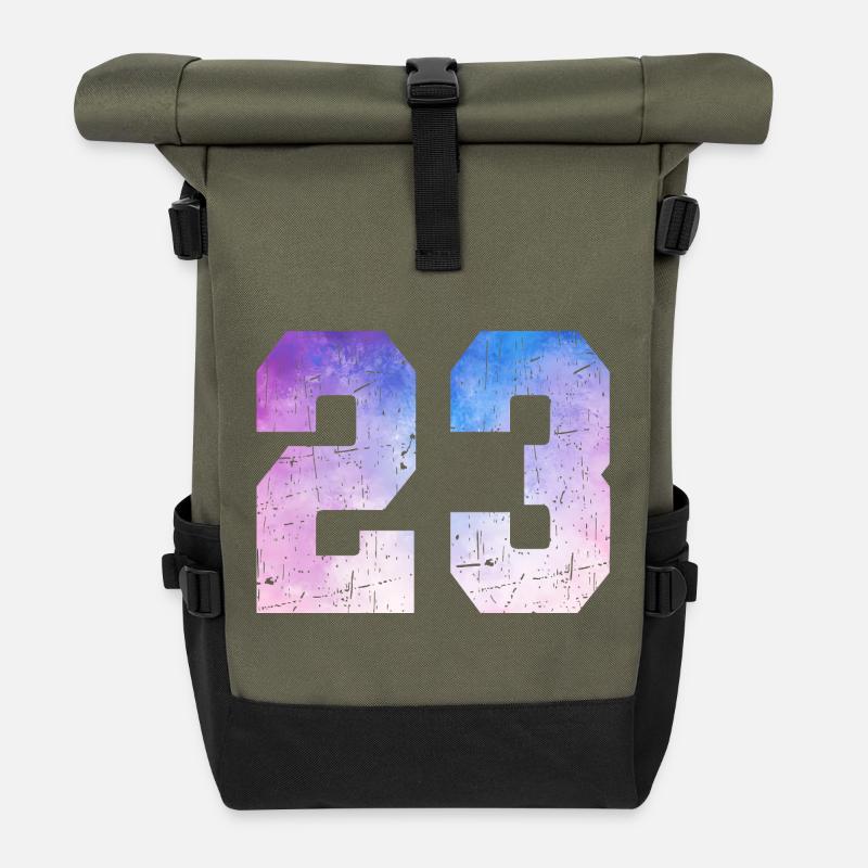 Ausgabe 23 – 23-jähriges Jubiläumsgeschenk - Rolltop Rucksack - Olive/Schwarz
