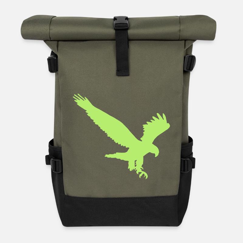 Adler - Rolltop Rucksack - Olive/Schwarz