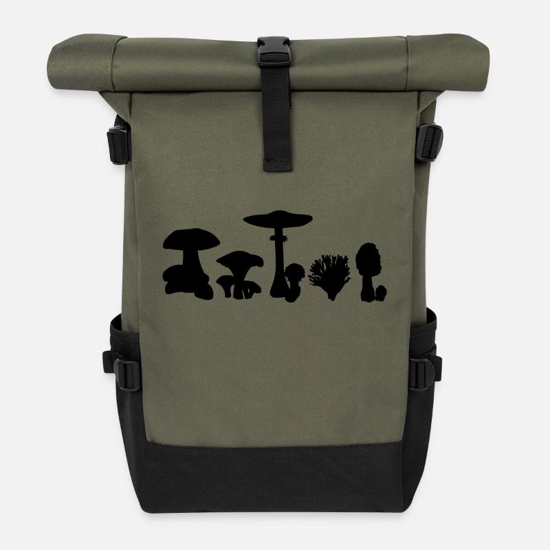 Pilz - Rolltop Rucksack - Olive/Schwarz