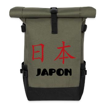 japans - Rolltop Rucksack - Olive/Schwarz - Vorne
