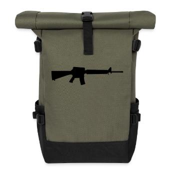 Vector Gun Silhouette - Sac à dos roll top - olive/noir - Devant