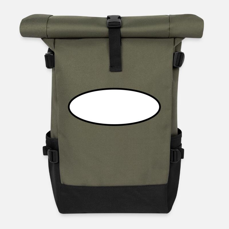 Hintergrund - Rolltop Rucksack - Olive/Schwarz