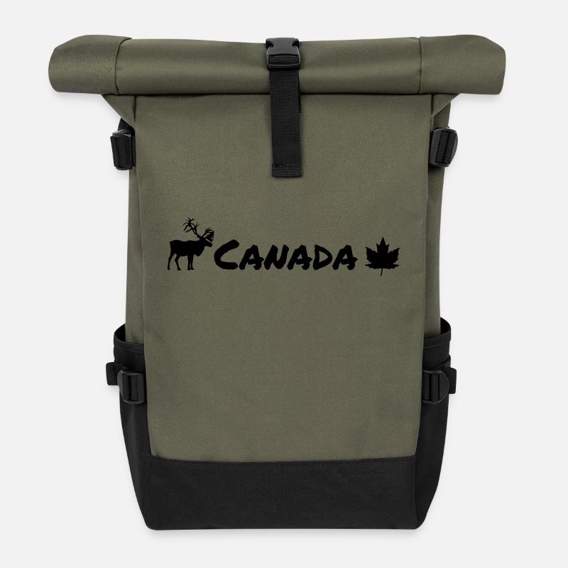 Canada - Rolltop Rucksack - Olive/Schwarz