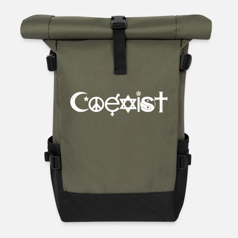 Coexist - Rolltop Rucksack - Olive/Schwarz