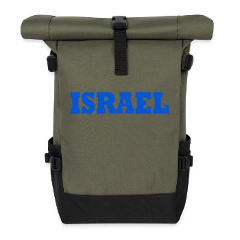 Israël - Sac à dos roll top - olive/noir - Devant