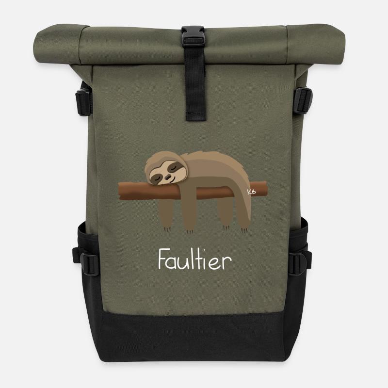 Faultier - Rolltop Rucksack - Olive/Schwarz