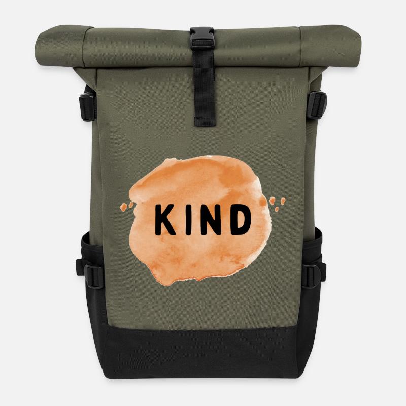 Kind - Rolltop Rucksack - Olive/Schwarz