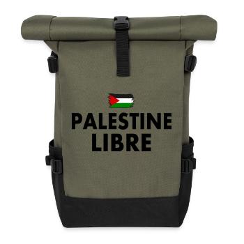 palestine libre - Sac à dos roll top - olive/noir - Devant
