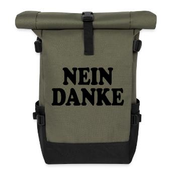 Nein danke - Rolltop Rucksack - Olive/Schwarz - Vorne