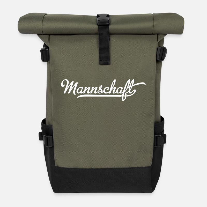 Mannschaft - Rolltop Rucksack - Olive/Schwarz