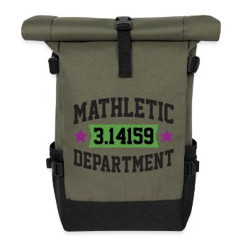 Mathletic Abteilung - Rolltop Rucksack - Olive/Schwarz - Vorne