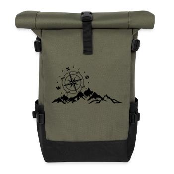 compass - Roll Top Backpack - olive/black - Front