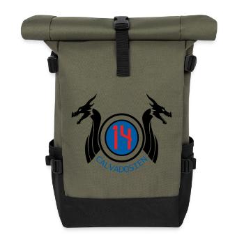 14 Calvadosian - Roll Top Backpack - olive/black - Front