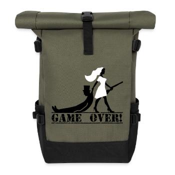 enterrement de vie de garçon et de jeune fille - Sac à dos roll top - olive/noir - Devant