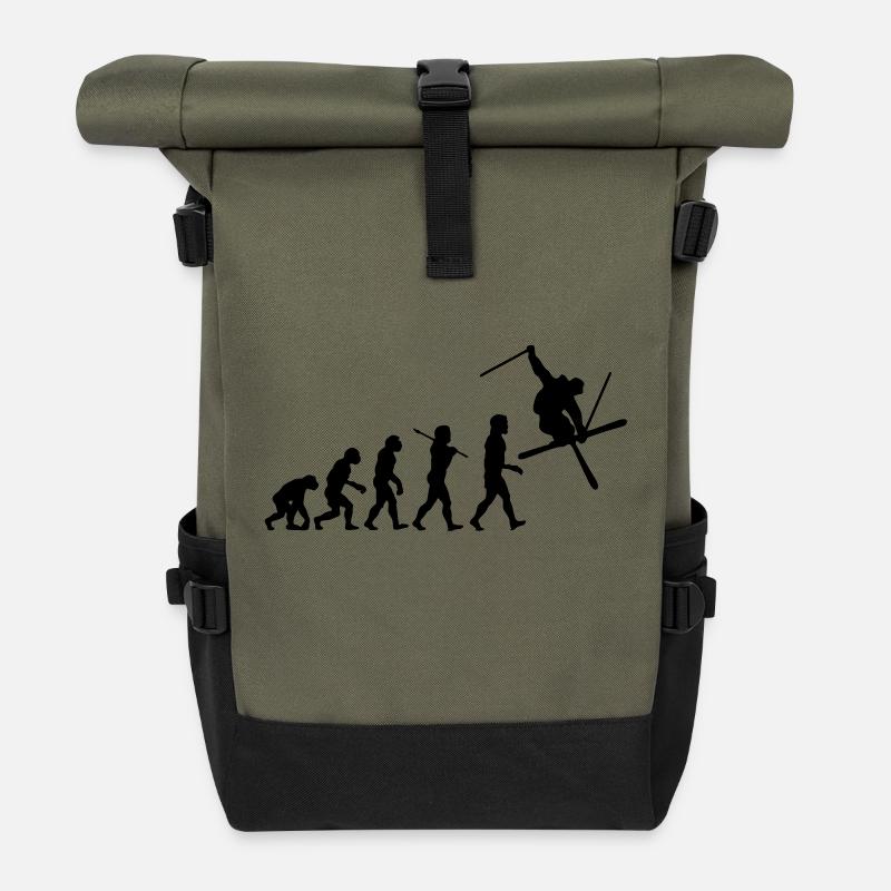 Ski Evolution - Rolltop Rucksack - Olive/Schwarz