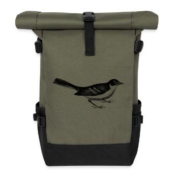 bird - Roll Top Backpack - olive/black - Front