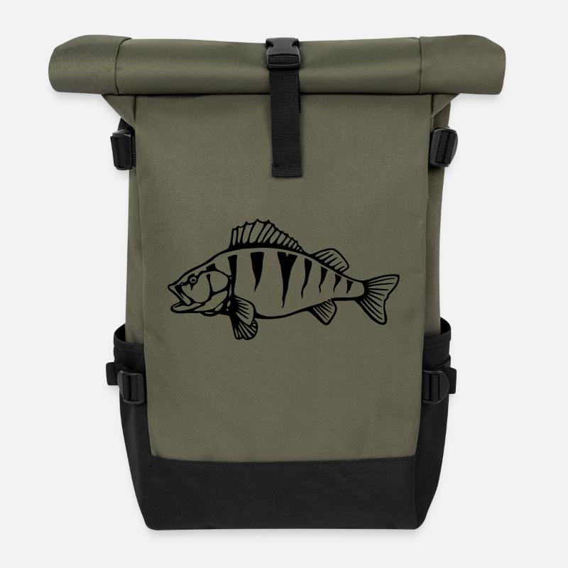 Barsch - Rolltop Rucksack - Olive/Schwarz