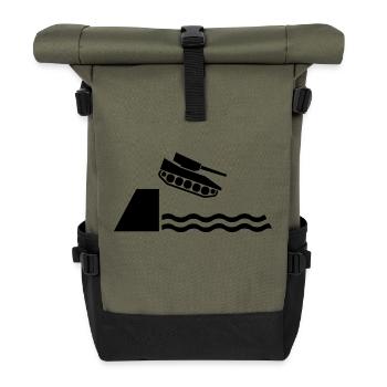 Frieden - Rolltop Rucksack - Olive/Schwarz - Vorne
