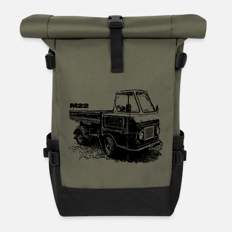 Multicar M22 - Rolltop Rucksack - Olive/Schwarz