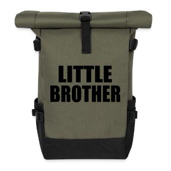 Little brother - Roll Top Backpack - olive/black - Front