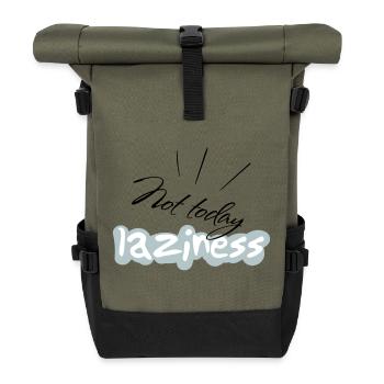 not Today - Roll Top Backpack - olive/black - Front