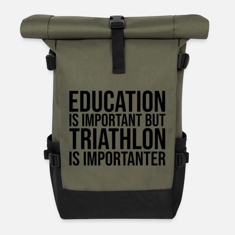 Triathlon - Rolltop Rucksack - Olive/Schwarz