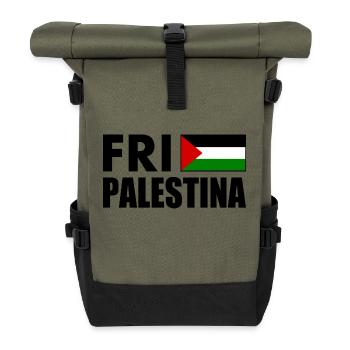 Fri palestina - Roll Top Backpack - olive/black - Front