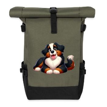 bouvier bernois - Sac à dos roll top - olive/noir - Devant