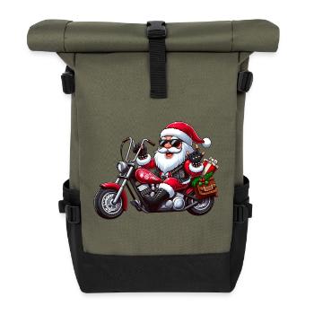 Santa Moto 1 - Rolltop Rucksack - Olive/Schwarz - Vorne