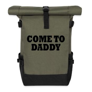 come to daddy - Roll Top Backpack - olive/black - Front