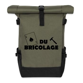 As du bricolage - Sac à dos roll top - olive/noir - Devant