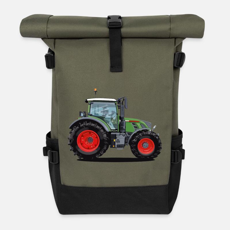 Traktor, den jeder mag - Rolltop Rucksack - Olive/Schwarz
