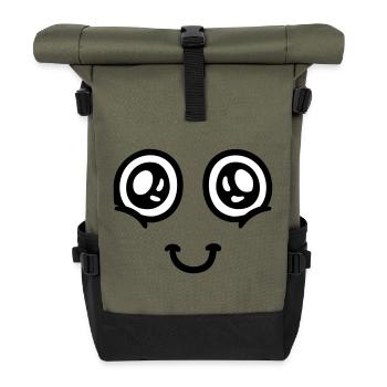 Head in the Clouds - Rolltop Rucksack - Olive/Schwarz - Vorne